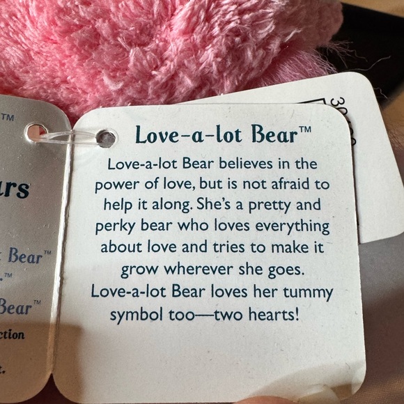 Care Bears Love-a-Lot Bear Special Edition Fluffy Lil’ Bear Series 2 NWT - Picture 6 of 6